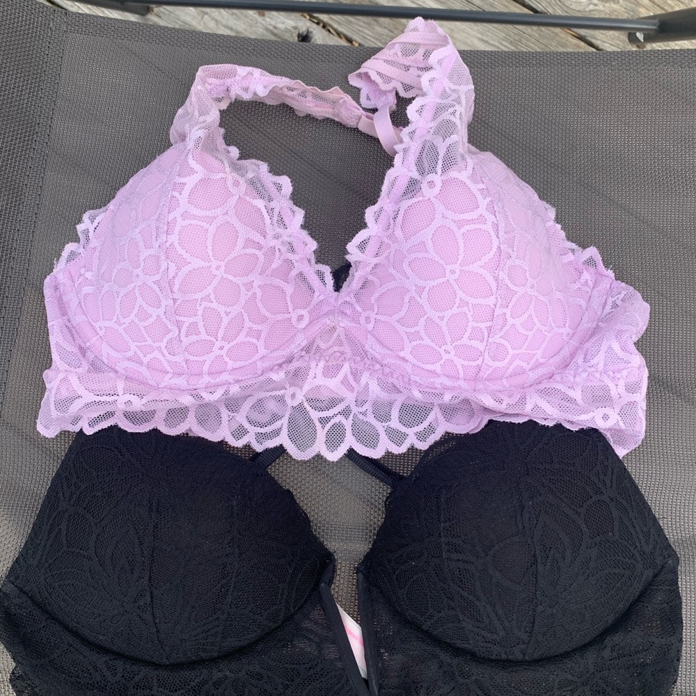 Vs Pink size small bras! $25 for both!